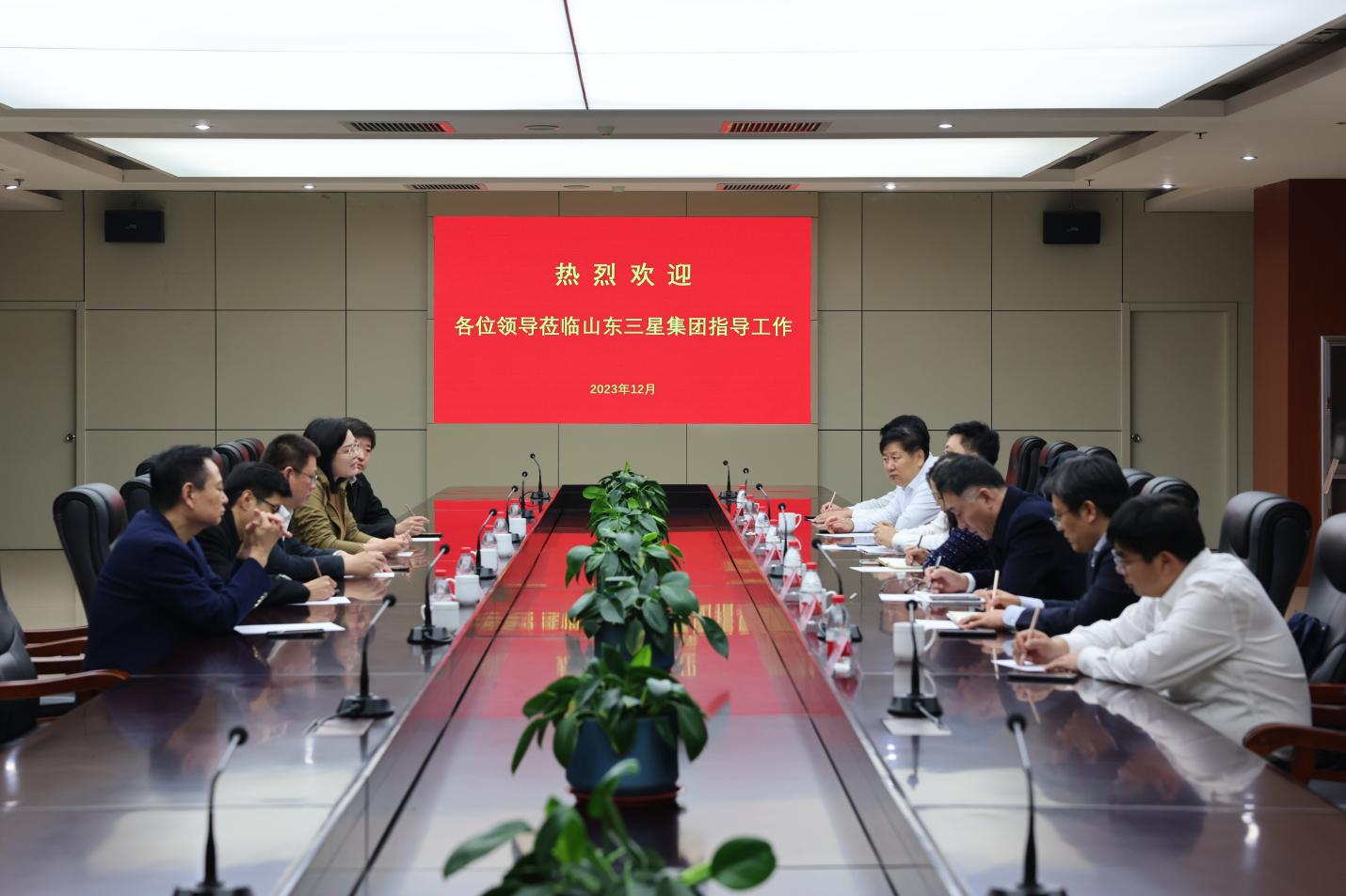 農(nóng)發(fā)行山東省分行黨委委員、副行長(zhǎng)朱峰一行來(lái)山東三星集團(tuán)調(diào)研