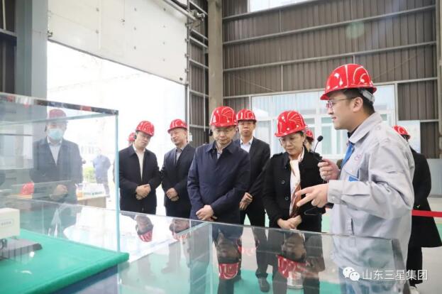 濱州市政協(xié)副主席、市工商聯(lián)主席侯學(xué)峰一行來山東三星集團(tuán)調(diào)研